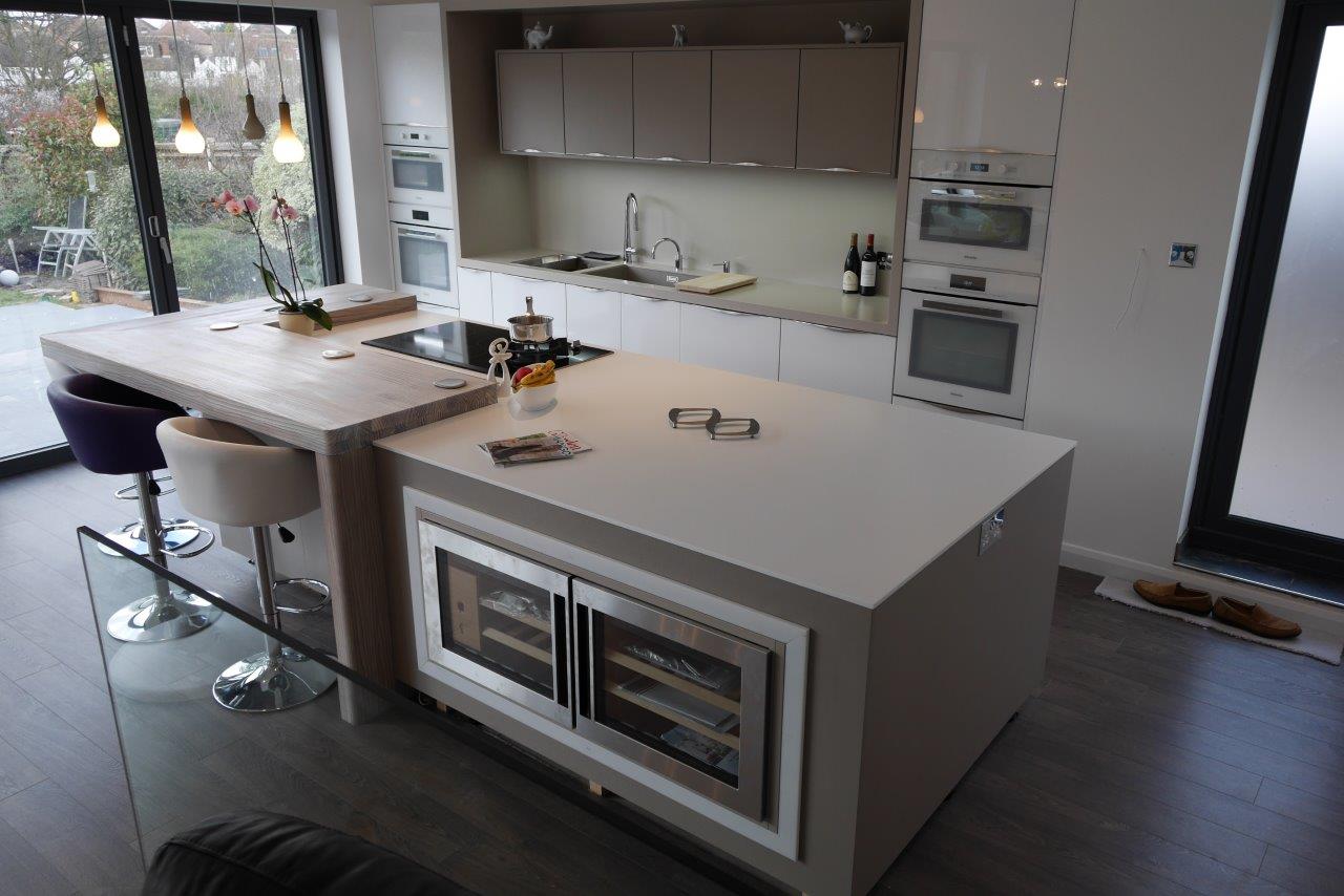 Corian Island Worktop In Designer White Counter Production Ltd