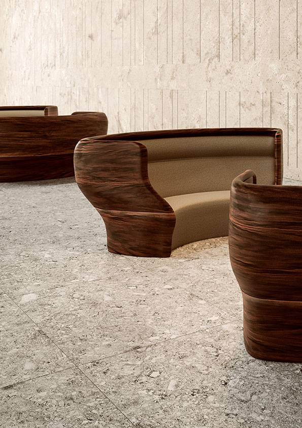 Corian Mahogany Nuwood Counter Production Ltd Specialist Fabricator