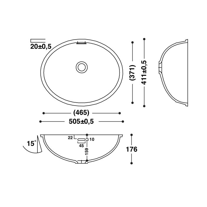 HI-MACS® CB465 Basin