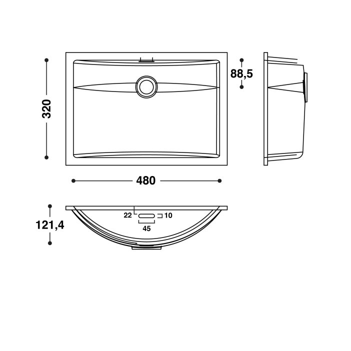 HI-MACS® CB483 Basin