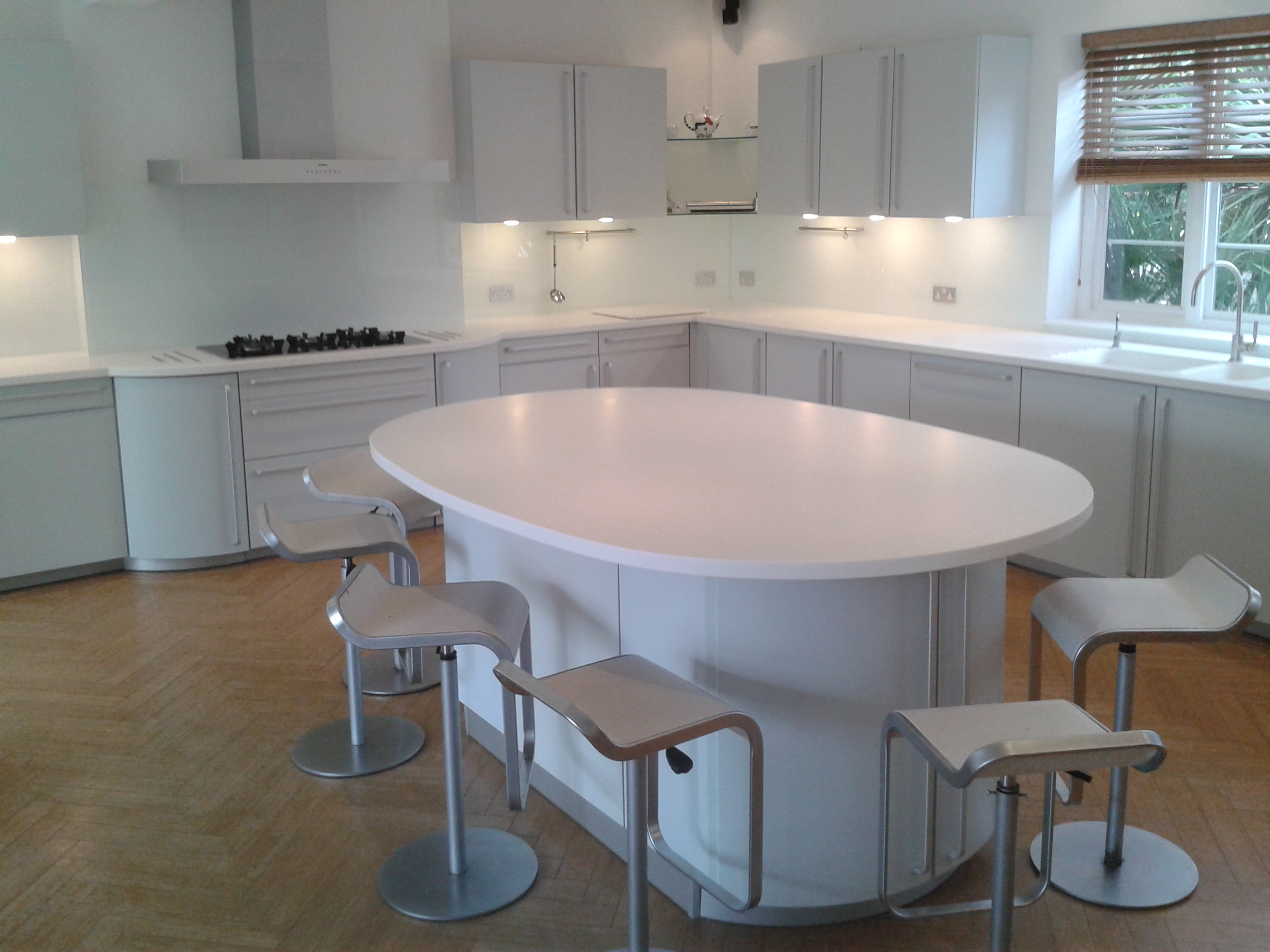 Glacier White Corian® Kitchen