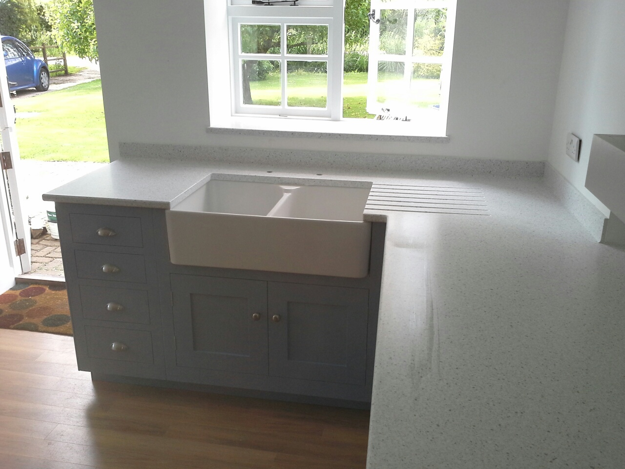 Painted Kitchen With Corian®