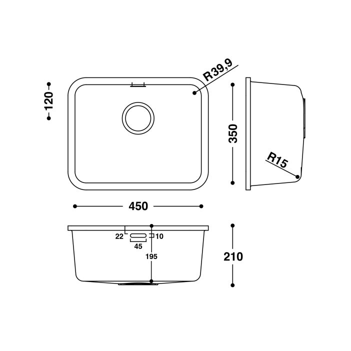 HI-MACS® CS453 Sink