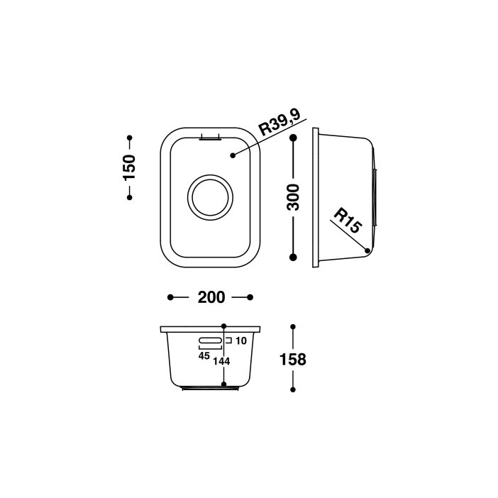 HI-MACS® CS203 Sink