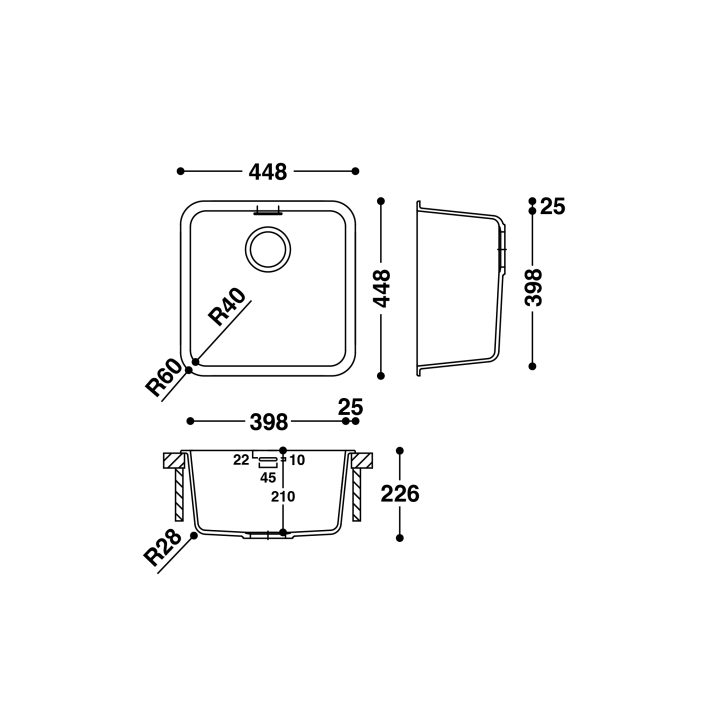 HI-MACS® CS398S Sink