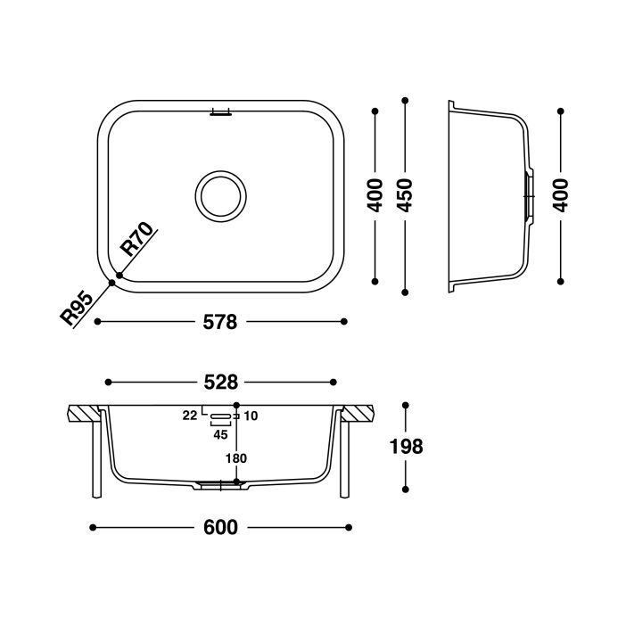 HI-MACS® CS528R Sink