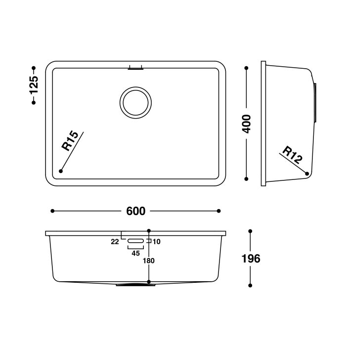 HI-MACS® CS604 Sink