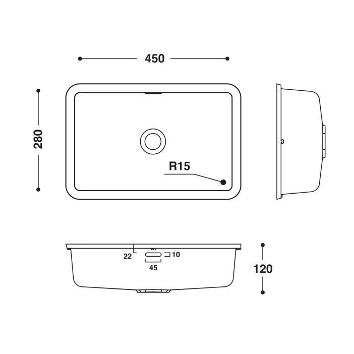 HI-MACS® CB452 Basin