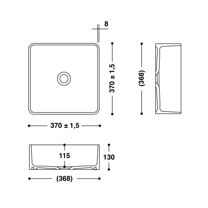 HI-MACS® CB330S Basin