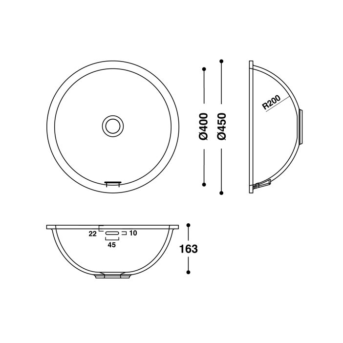 HI-MACS® CB400 Basin