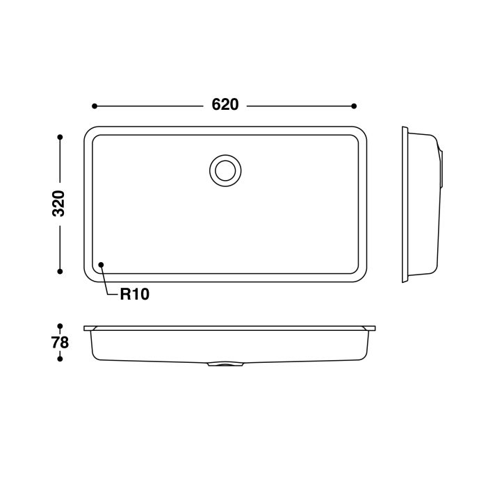 HI-MACS® CB6232 Basin