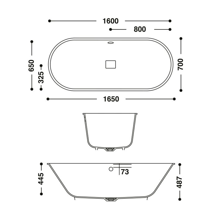 HI-MACS® CBT-160-65 BATH