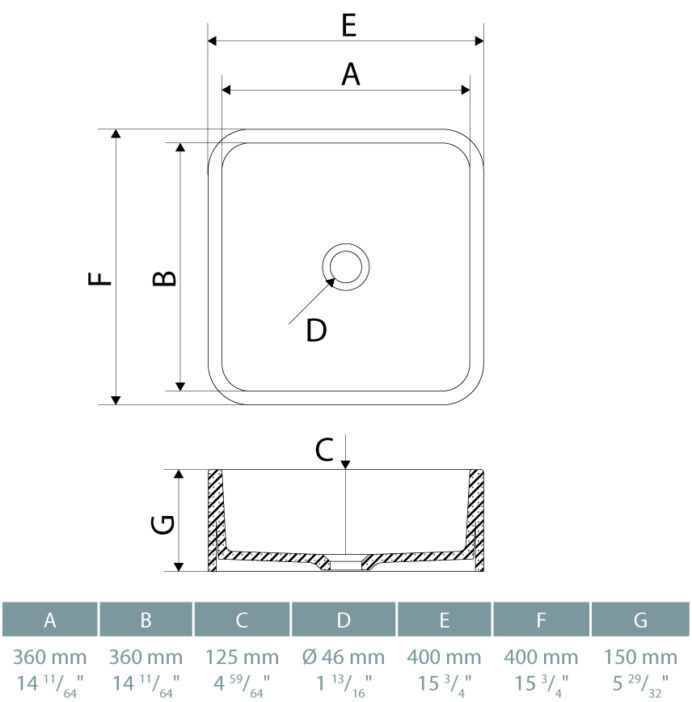 KRION® 3-Way B603 ON TOP