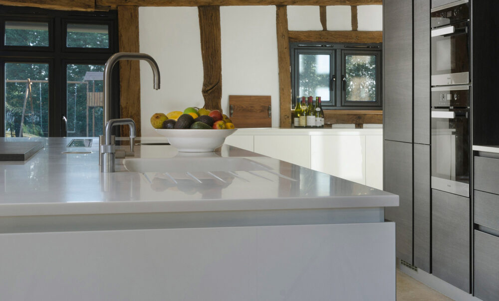 Corian® GLACIER WHITE ISLAND 24mm WORKTOP