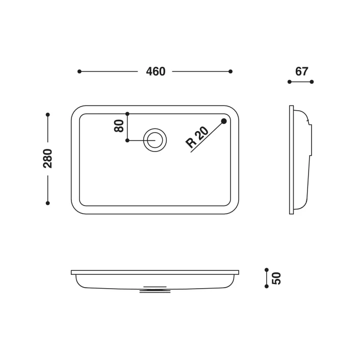 HI-MACS® CB4628 Basin