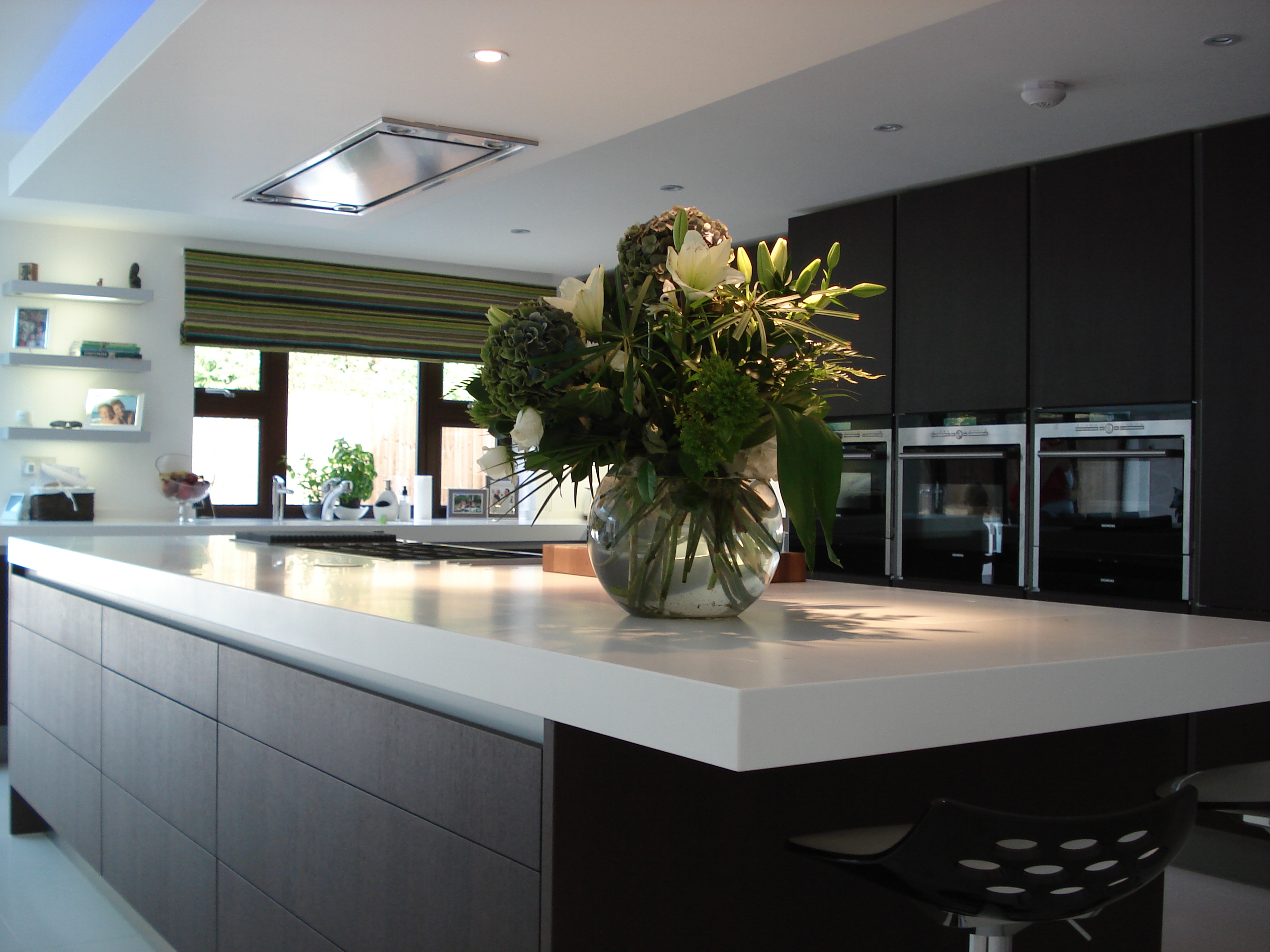 Glacier White Corian® Kitchen