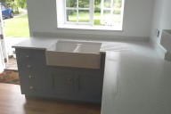 Traditional Hand Painted Kitchen With Corian®