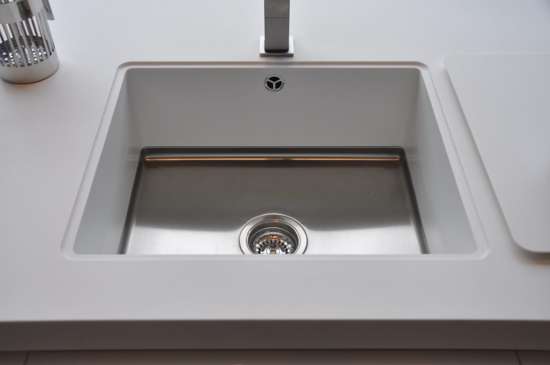 871 Corian Mixa Sink With Flush Cover Counter Production Ltd