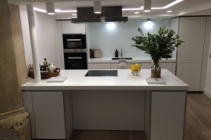 corian around beam