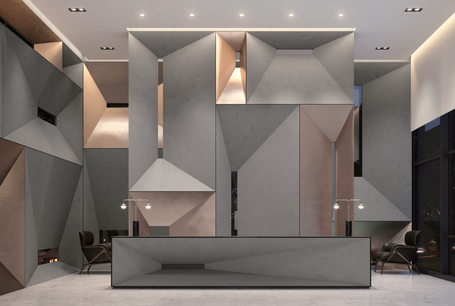 HIMACS Shadow Concrete Counter Production Ltd